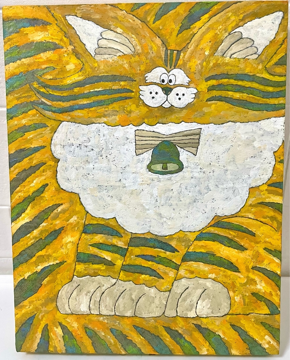 Queen】絵画 CAT 猫 原画 メインクーン BAEZ3 絵画