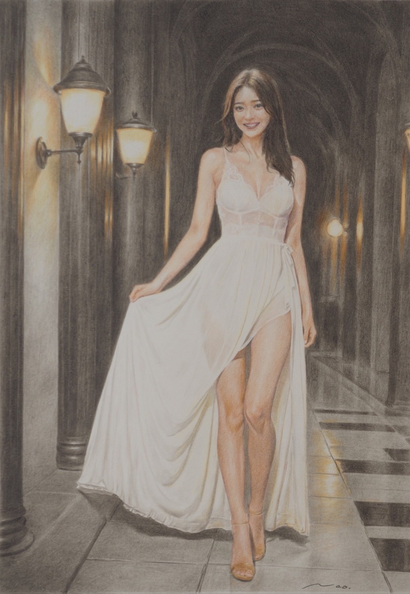 Girl in White #01