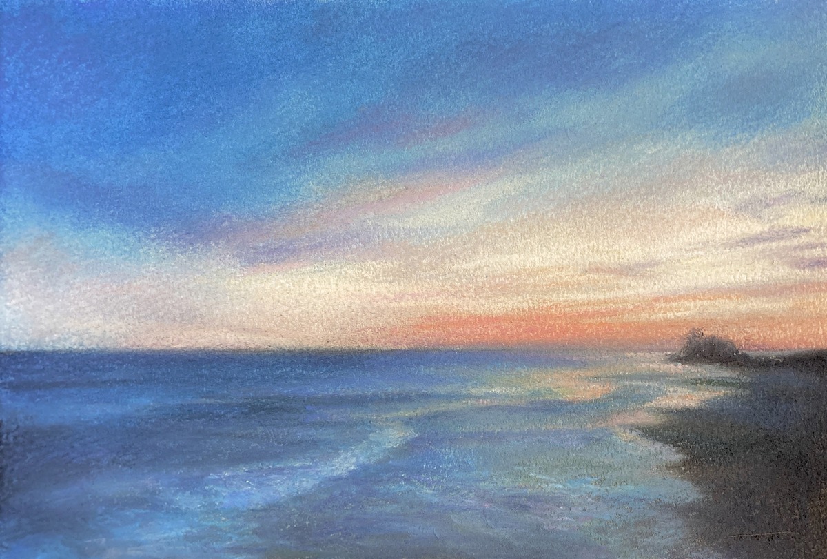 油絵ふるさとの海