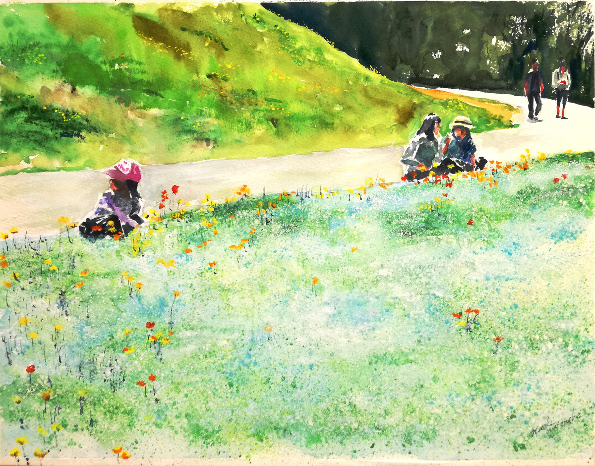 夏の満濃池公園