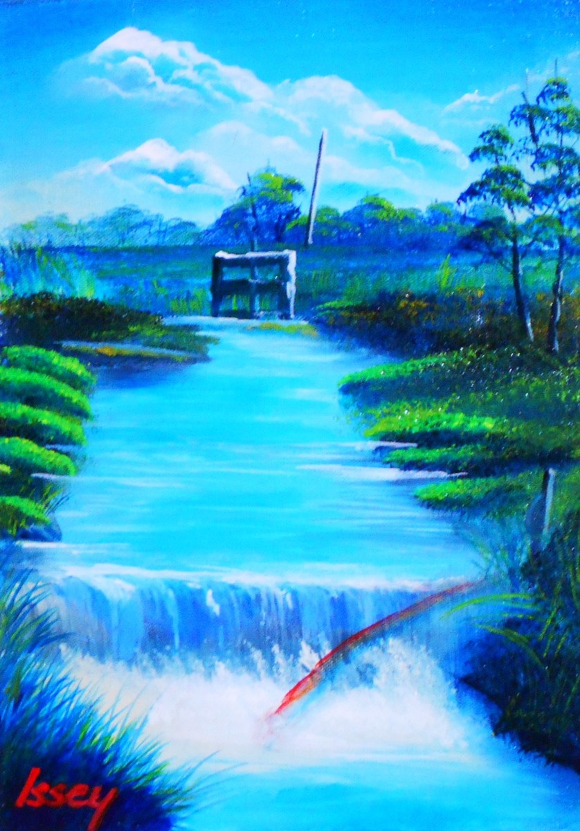 水門の虹