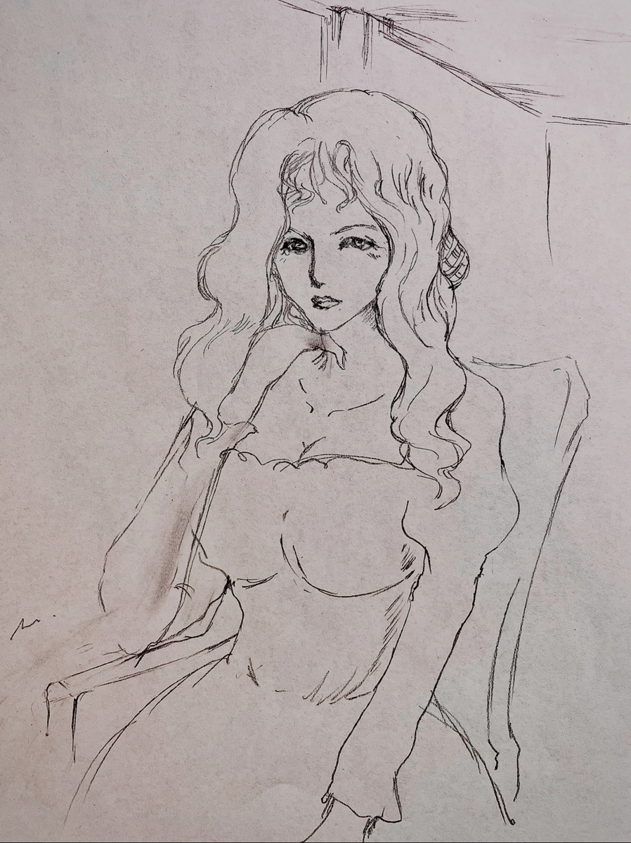 窓辺の女