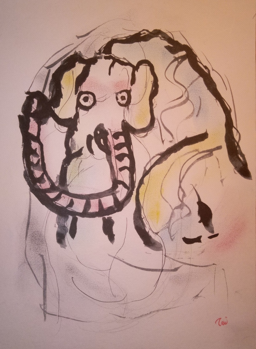 壊れる 象