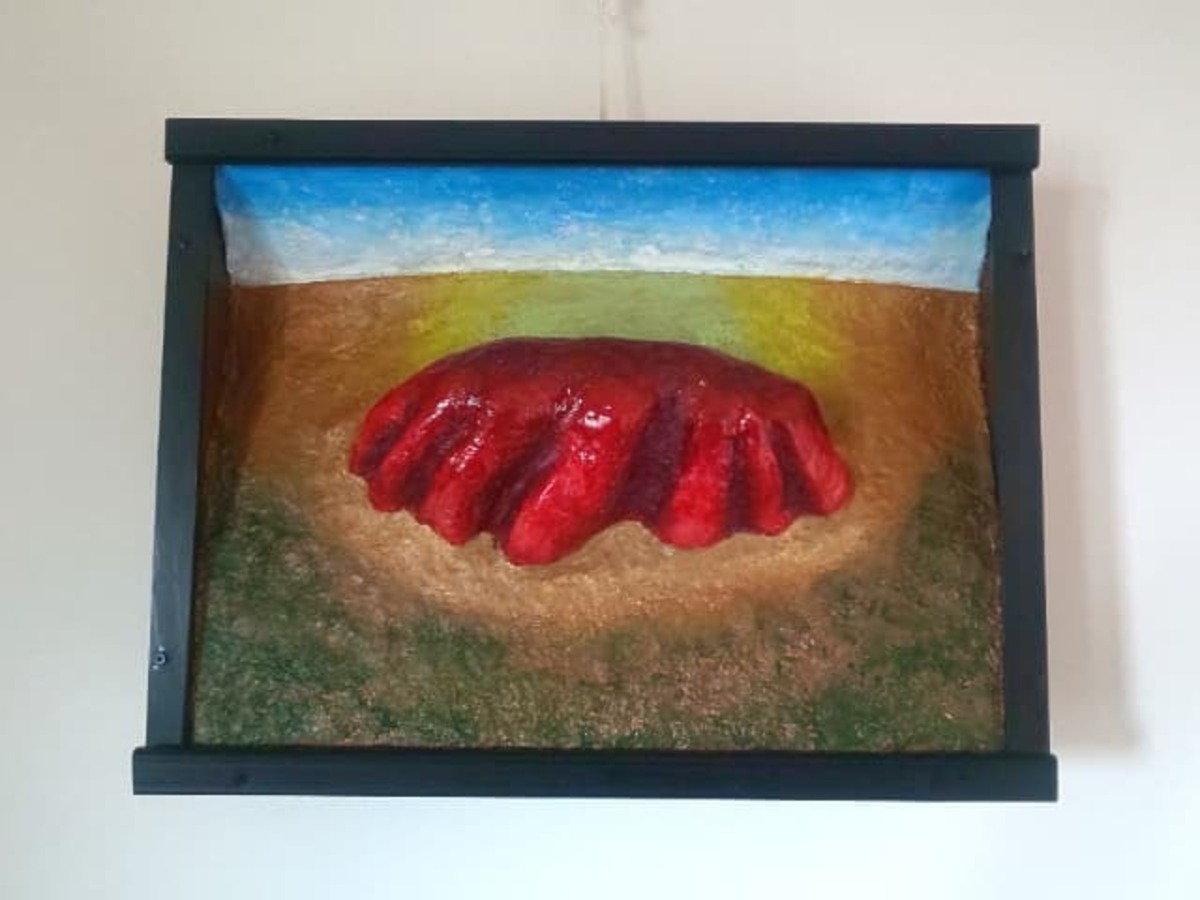 立体絵画の「エアーズロック」