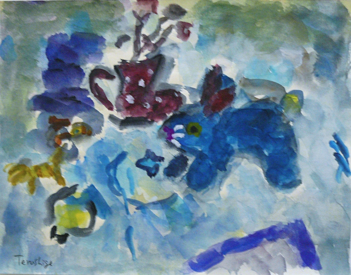 ウサギのいる静物画