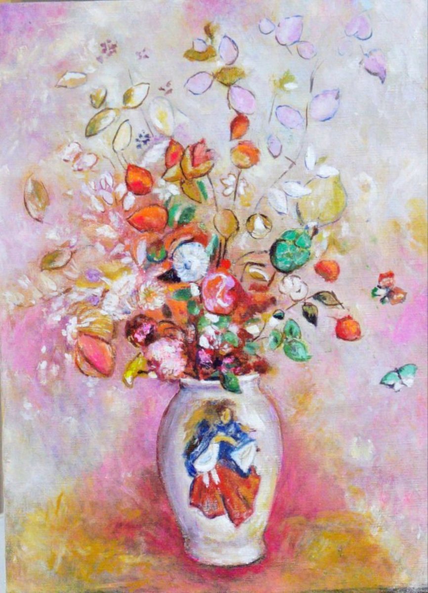 夢幻の花束 ― ルドン作品模写
