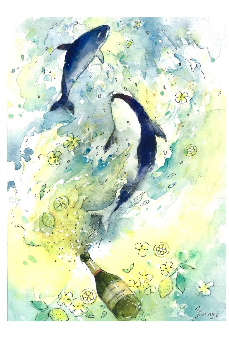 水彩画 原画 砲