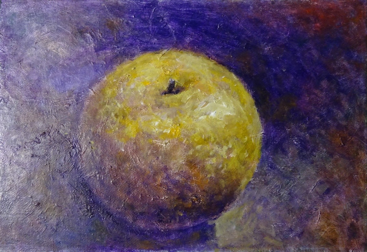 油彩画 梨(なし) SM