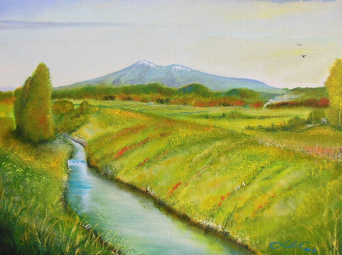 秋の故郷の風景 A