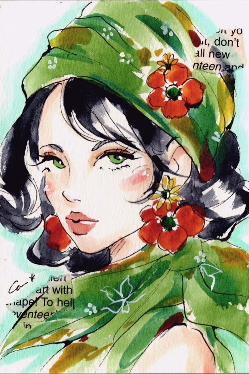 花と緑に包まれて