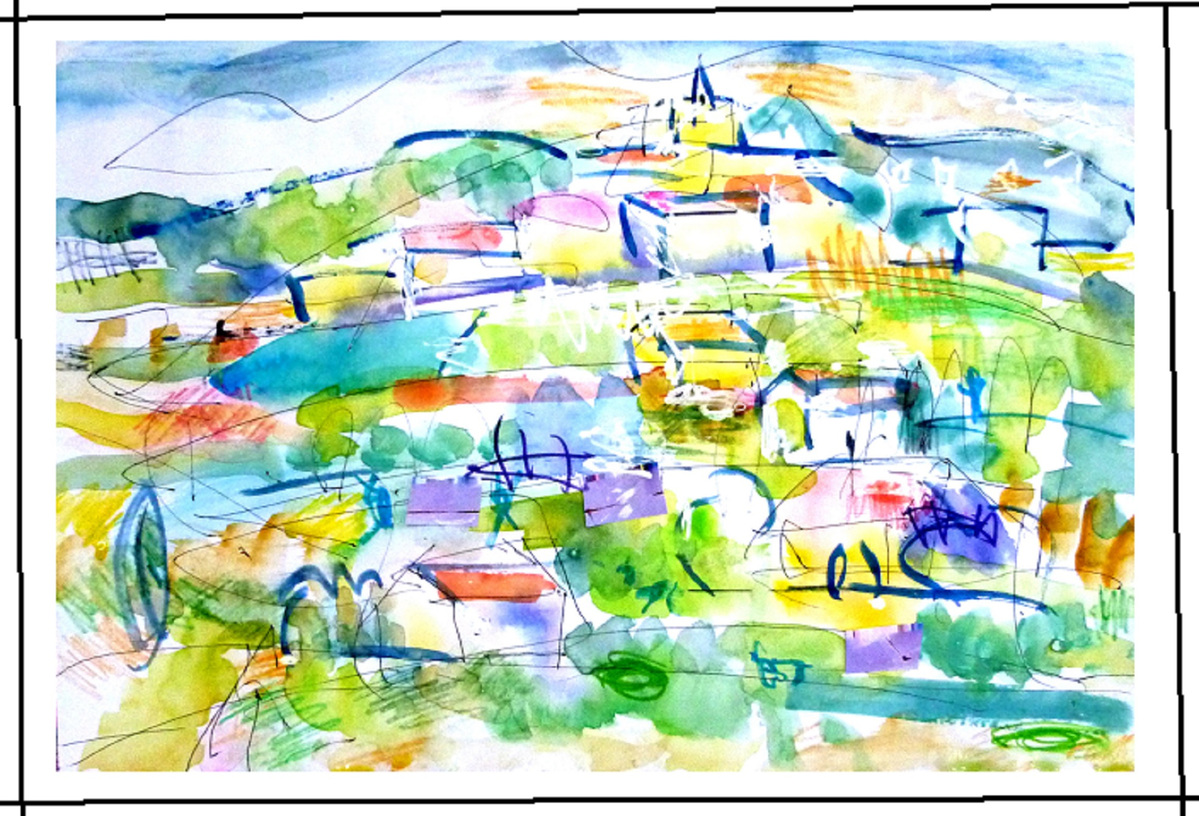 歌う南仏の村