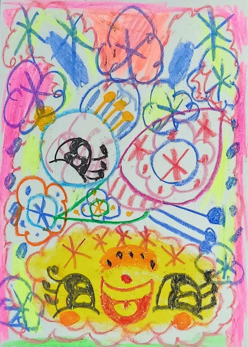 ふわふわうさぎととり