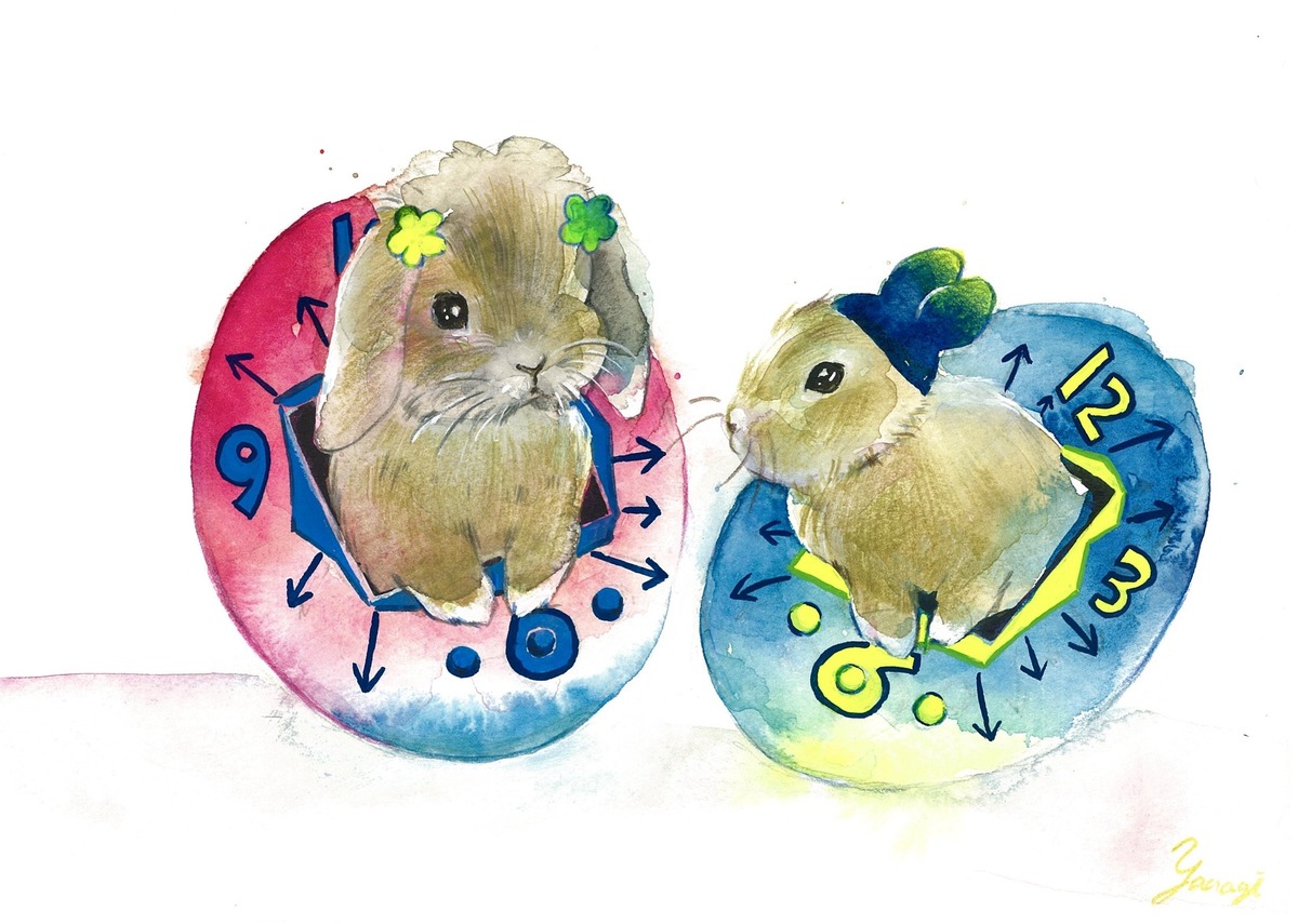 水彩画 原画 たまご