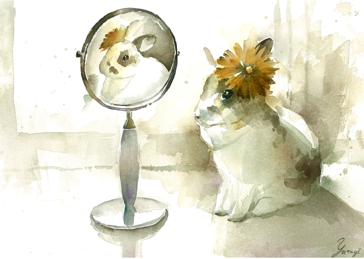 水彩画 原画 洒落