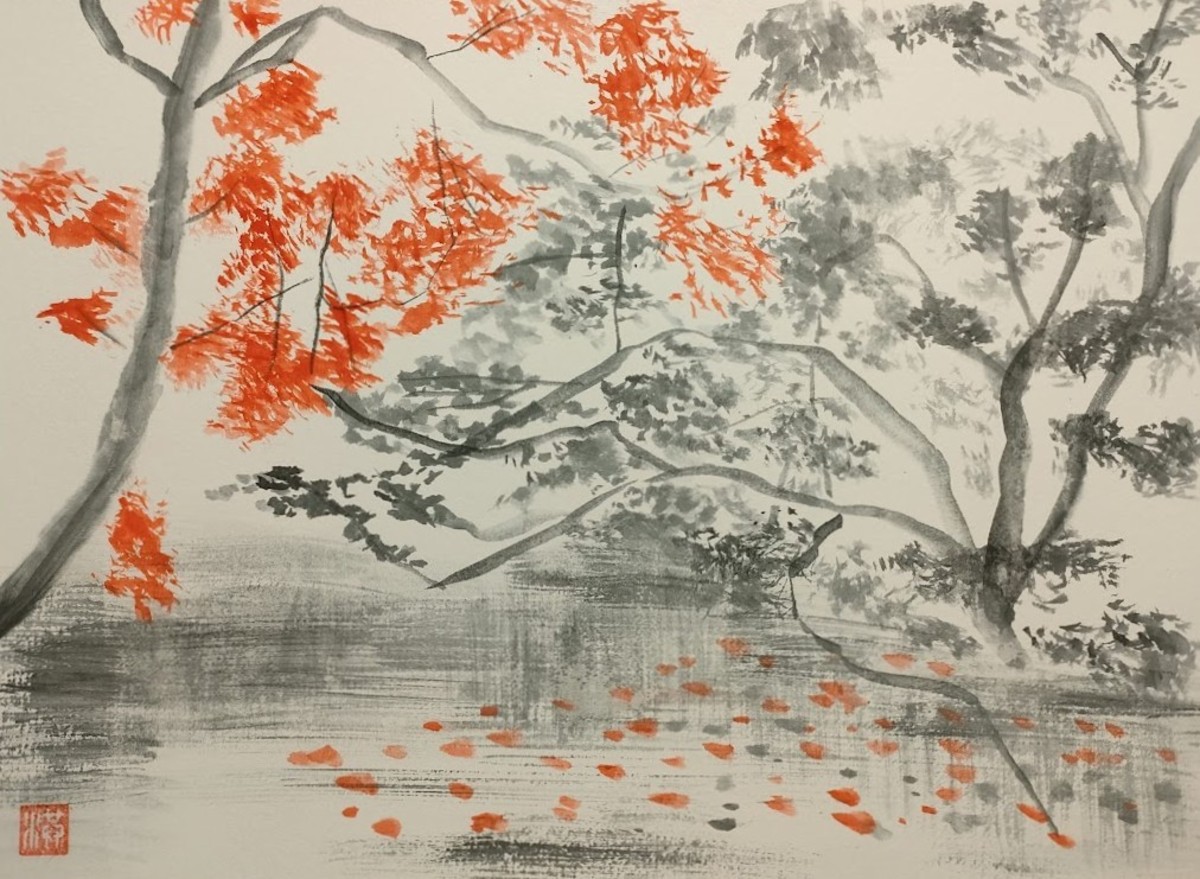 和田堀池の紅葉