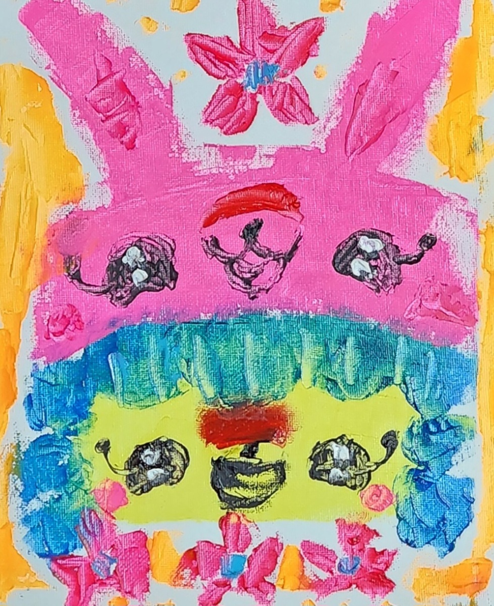 うさぎ帽子の女の子