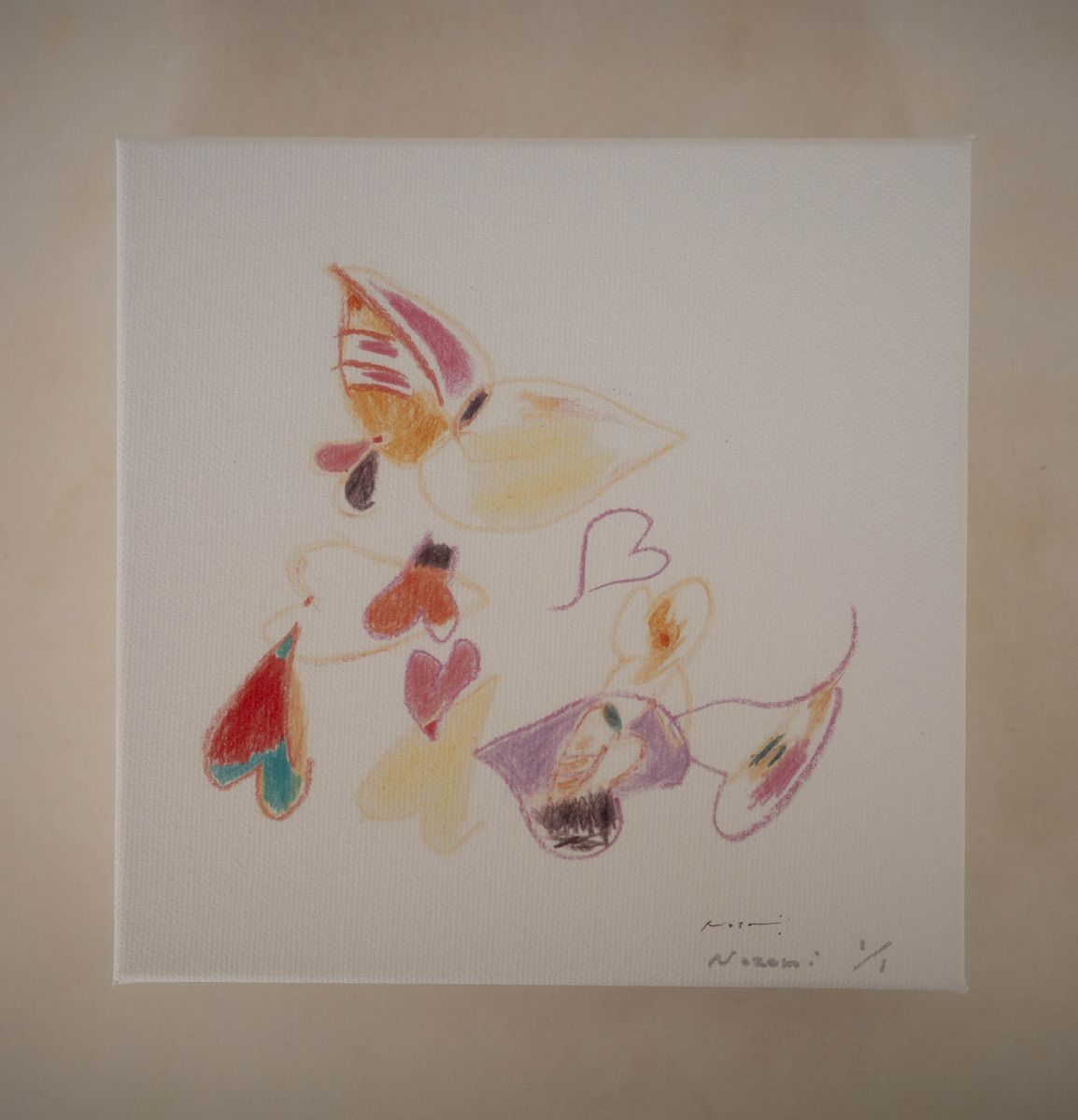 ちょうちょとお花。葉っぱ。(1/1)