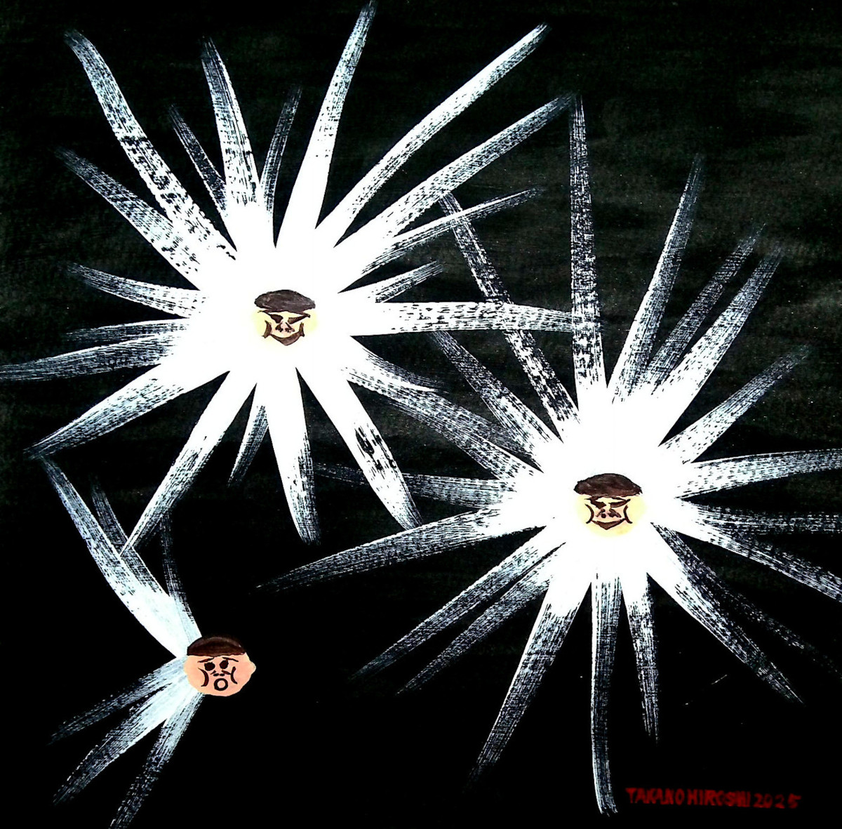 白色笑顔二連爆発不発付