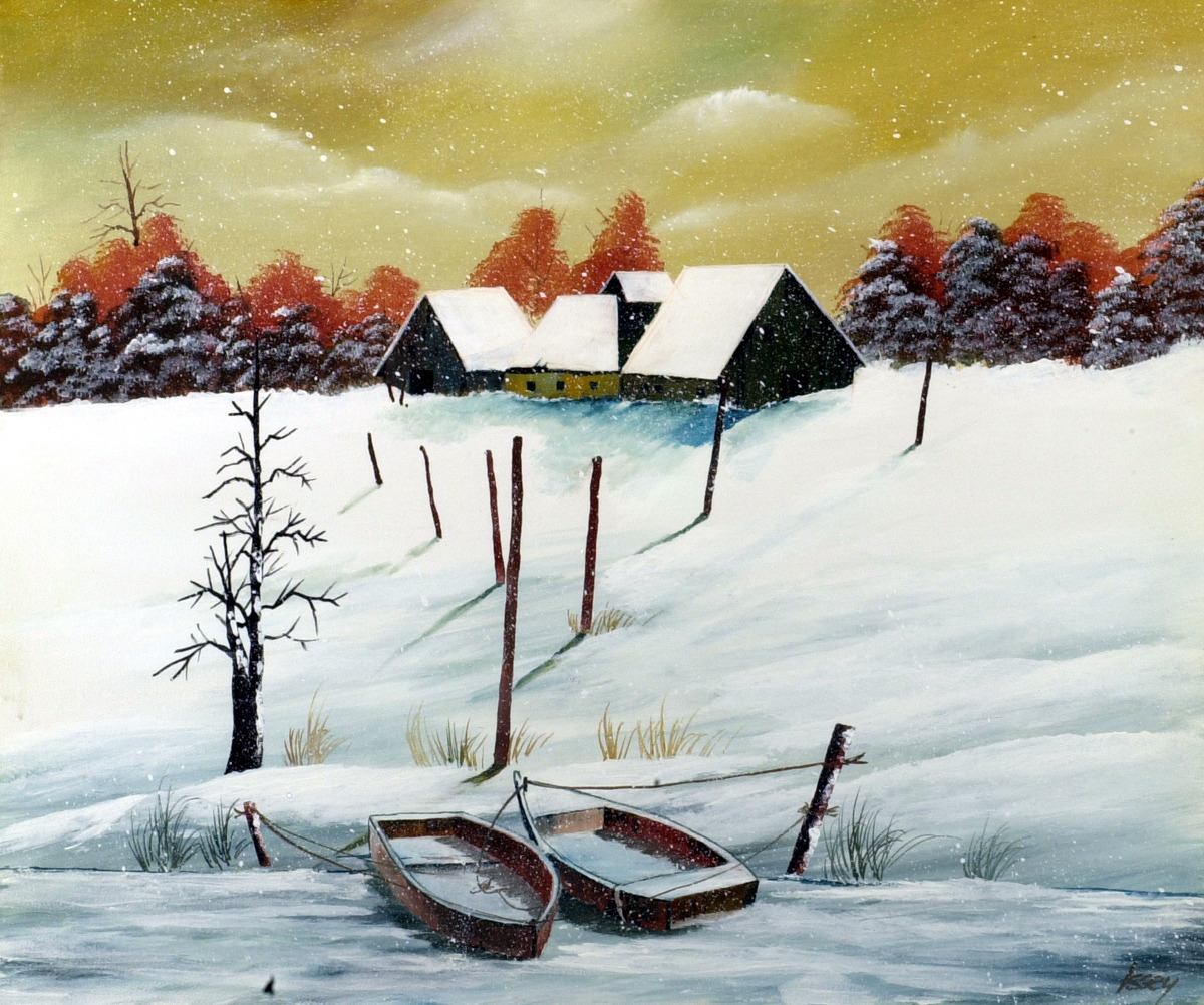 紅葉・突然の雪