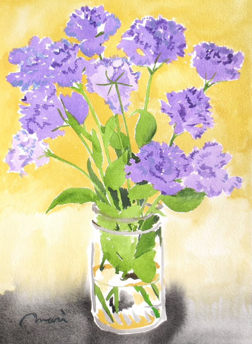 トルコキキョウ:ラベンダー×イエロー