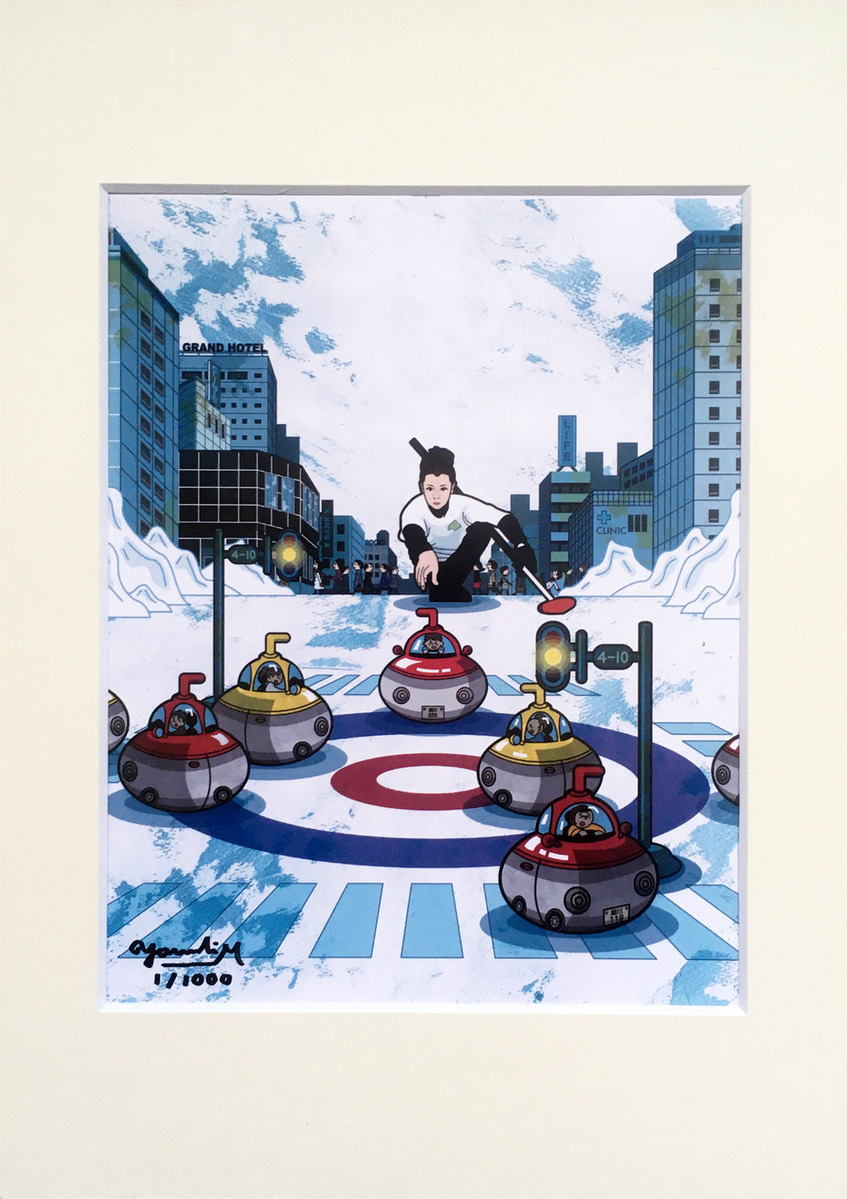 氷上ドライビングーデジタル複製画ー(1/1000)