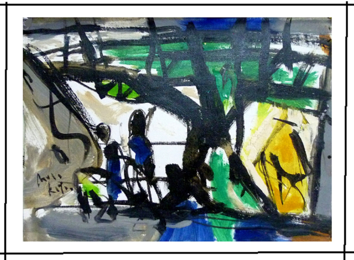 木蔭の会話 南仏