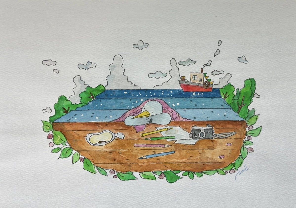 谷中鳥さんの午後