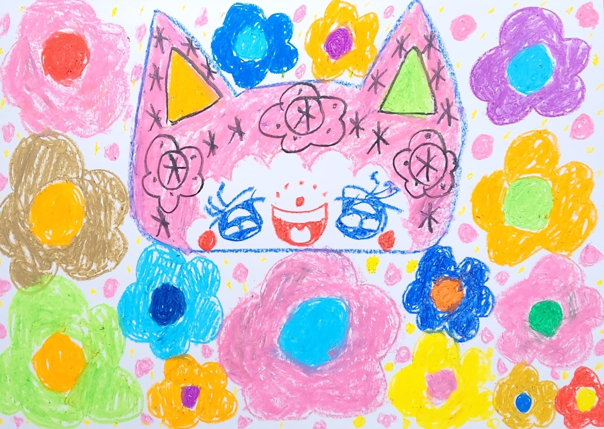 ねこちゃんとおはな