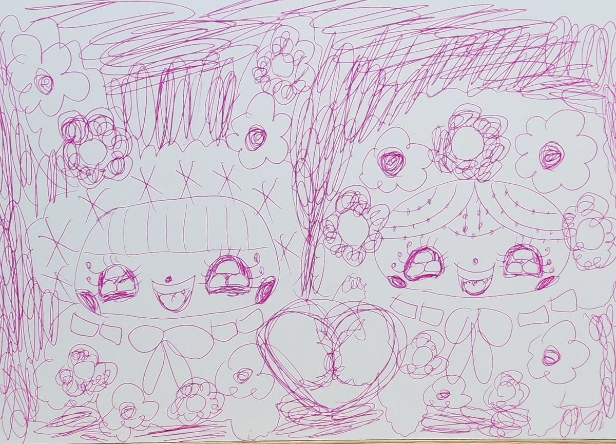 仲直りしたわんちゃんうさぎちゃん