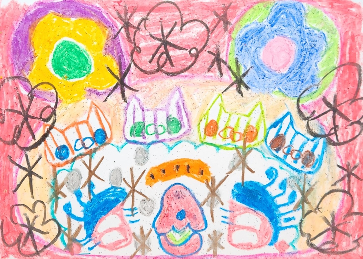 ねずみちゃんの頭のなかにねこちゃん