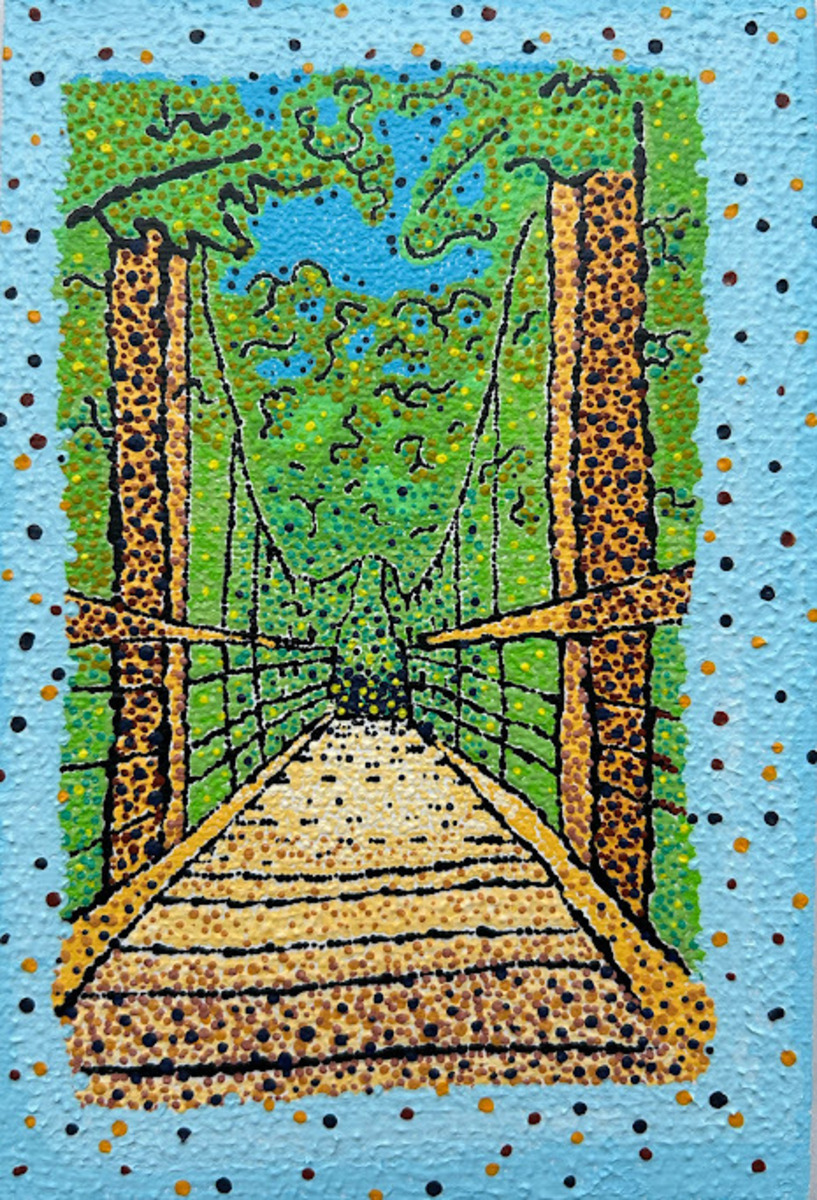 三頭山の吊り橋