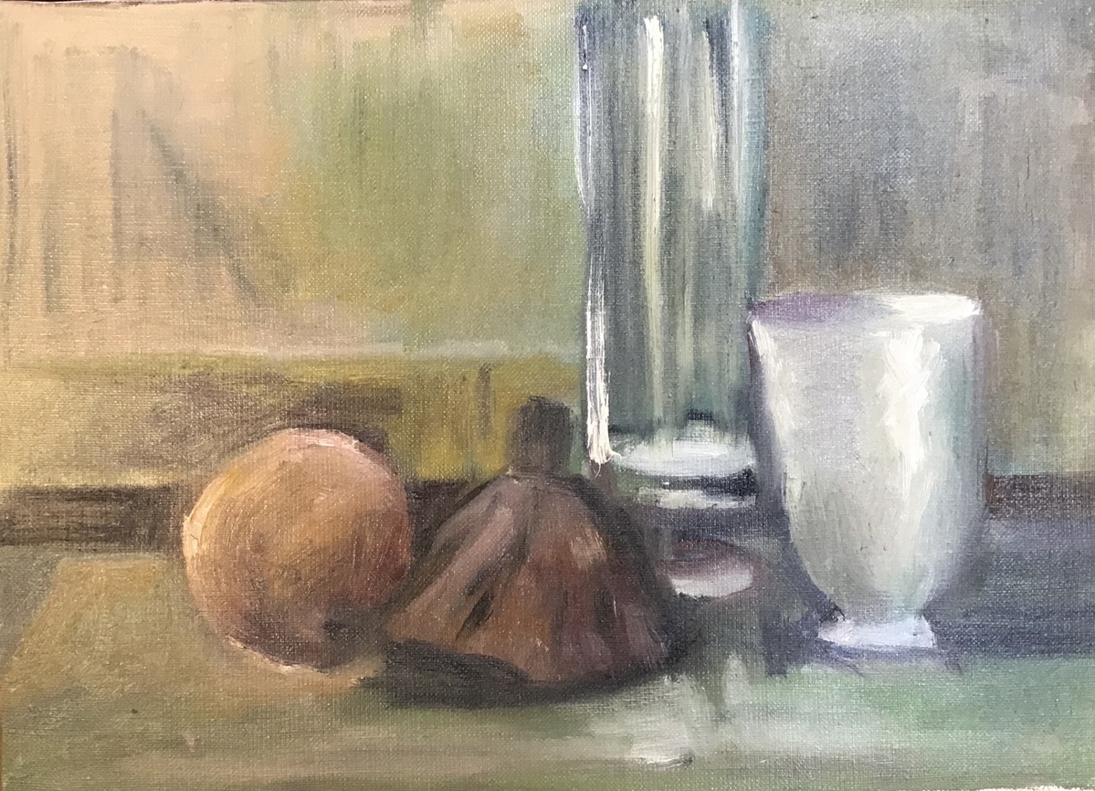 ハスのある静物