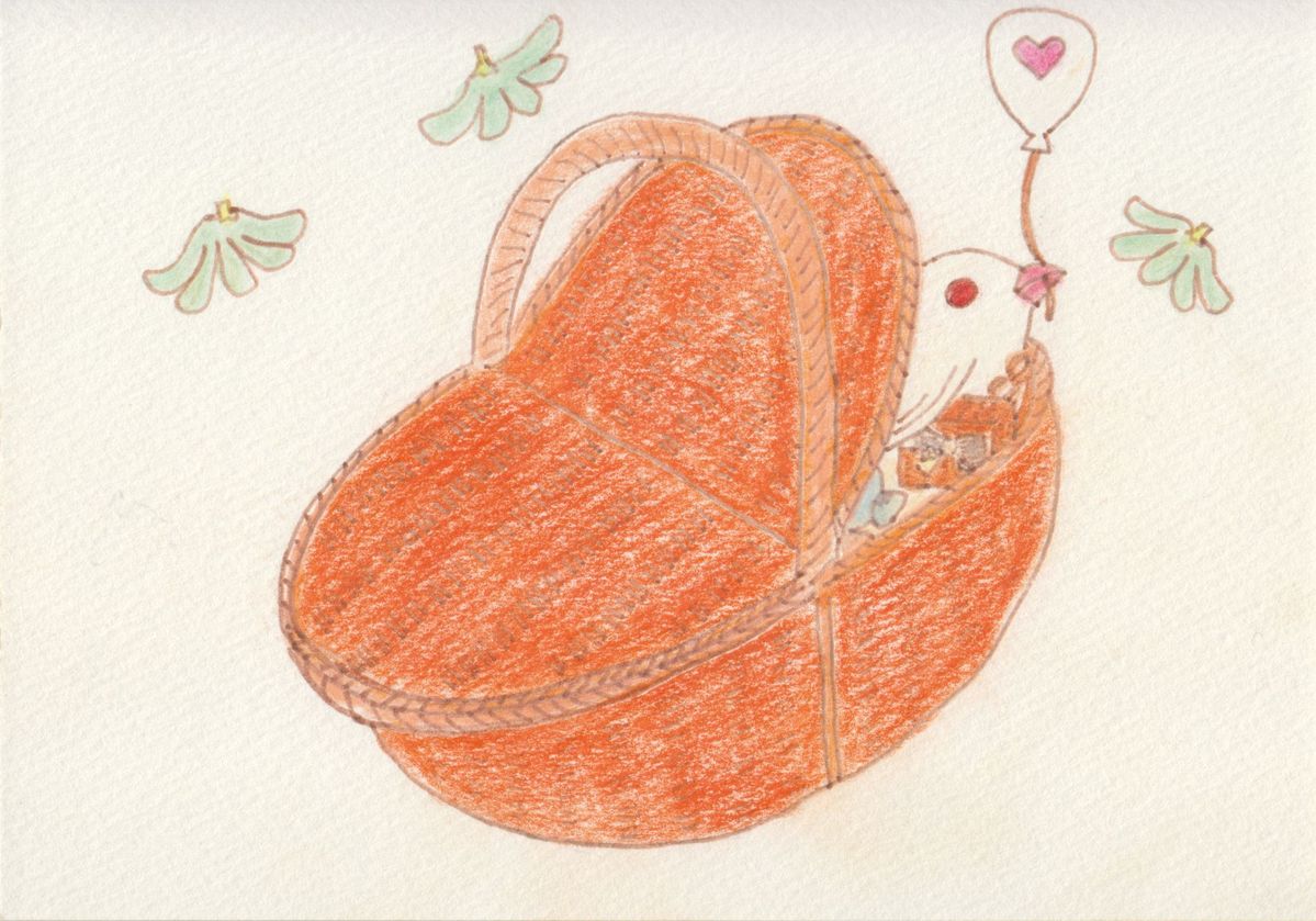 伝書文鳥と飴玉