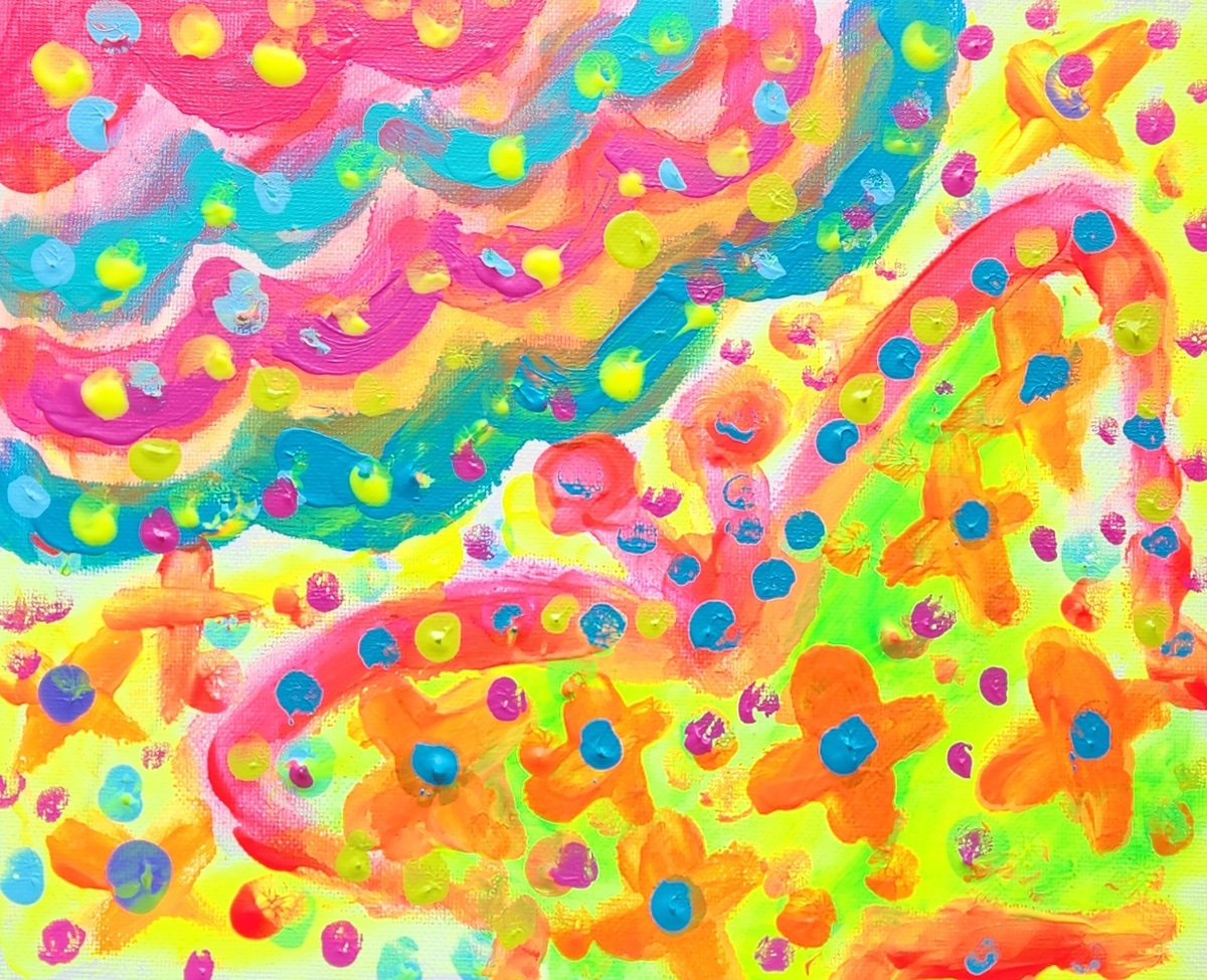 ちょうちょと花雲