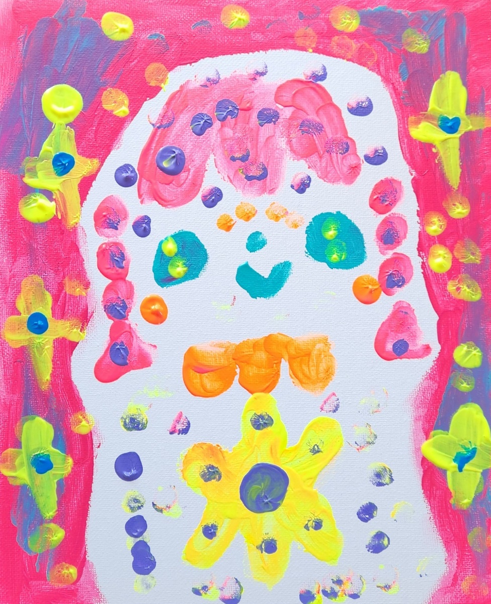 お花こけし女の子