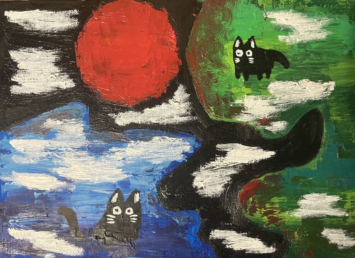 太陽とネコたち