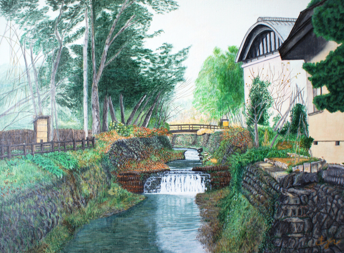 山形県紅花資料館前