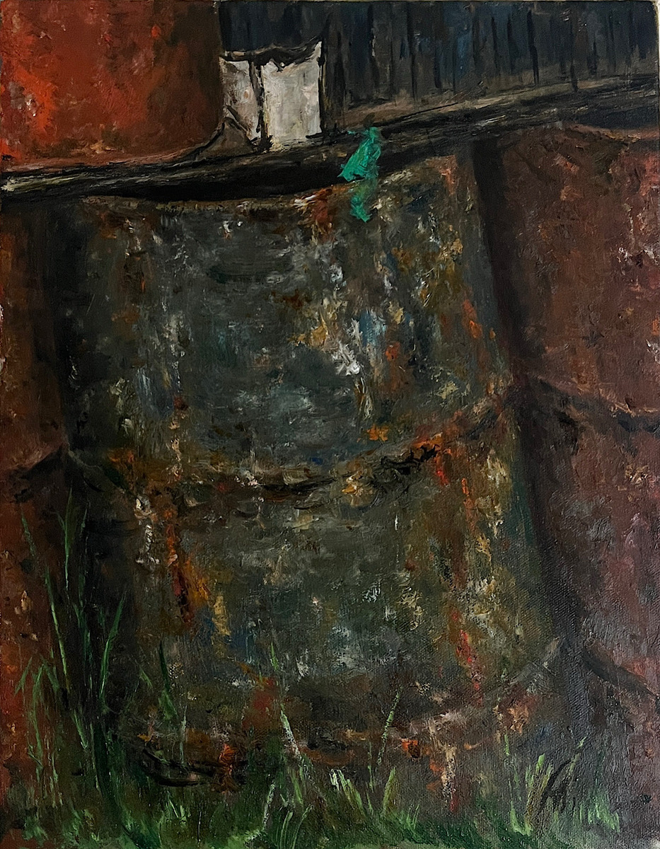 錆びたドラム缶