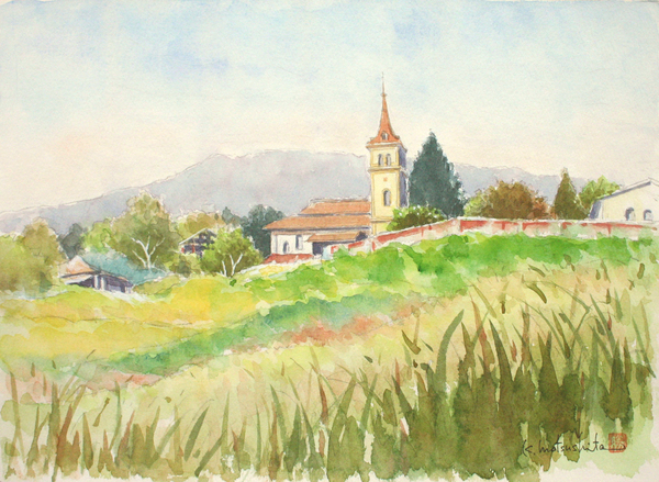 村の教会」 by syoumei｜Artmeter｜暮らしを彩るアートが