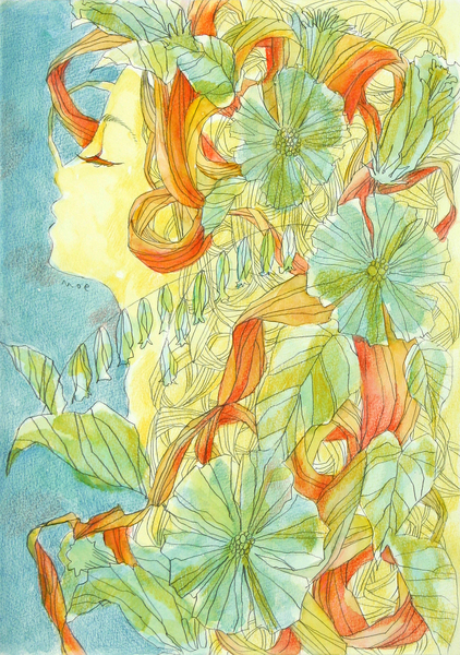 人物画 花と人 U I Art Meter