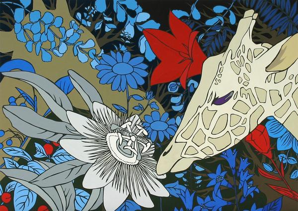 植物画 紫麒麟 俺流 Art Meter 植物画 紫麒麟 俺流 Art Meter