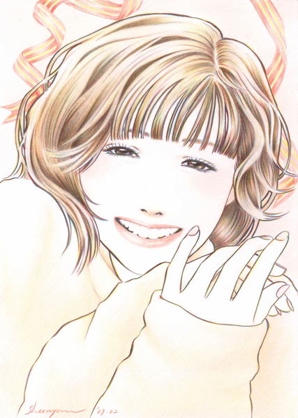 イラスト画 春待ちの微笑み しいにゃん Art Meter