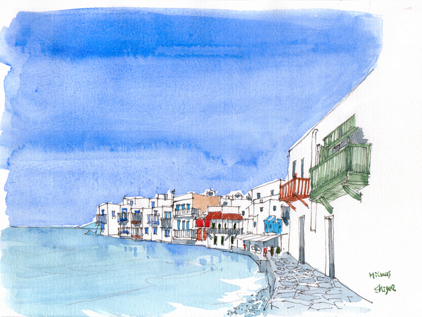 Cool画 ギリシャミコノス島の風景 チェリコ Art Meter Cool画 ギリシャミコノス島の風景 チェリコ Art Meter