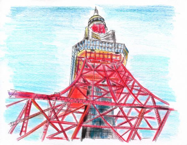 TOKYO TOWER」 by まき|Artmeter|暮らしを彩るアートが TOKYO TOWER」 by まき|Artmeter|暮らしを彩るアートが