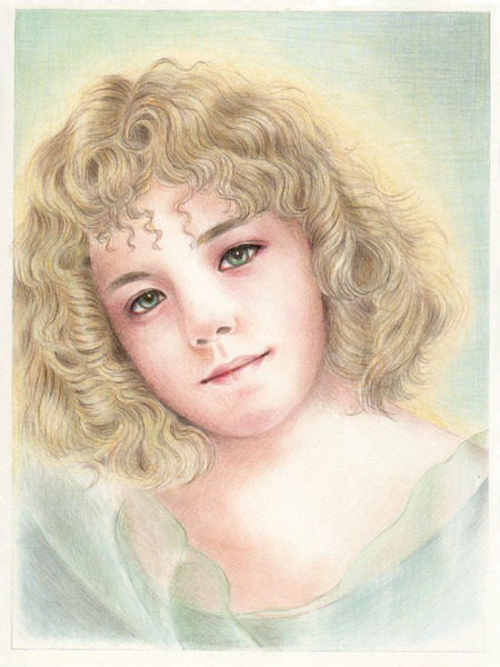 金の巻き毛の少女