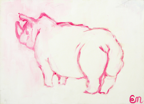 イラスト画 Rhinoceros なかむらえりな Art Meter