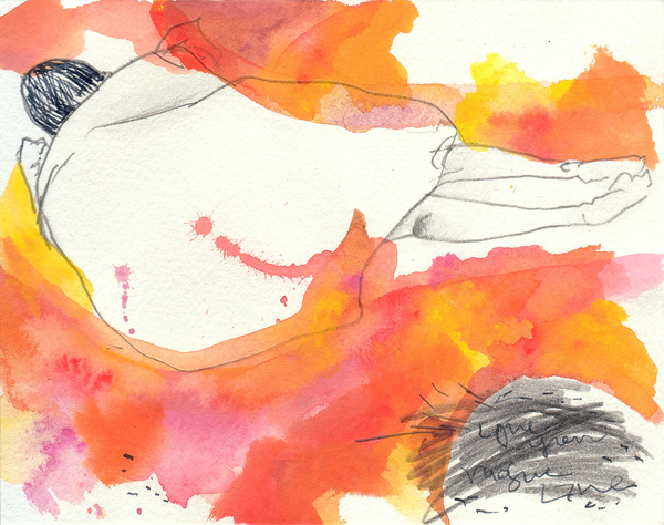 イラスト画 寝ているひと キョリ Art Meter イラスト画 寝ているひと キョリ Art Meter