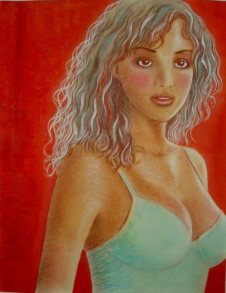褐色女性