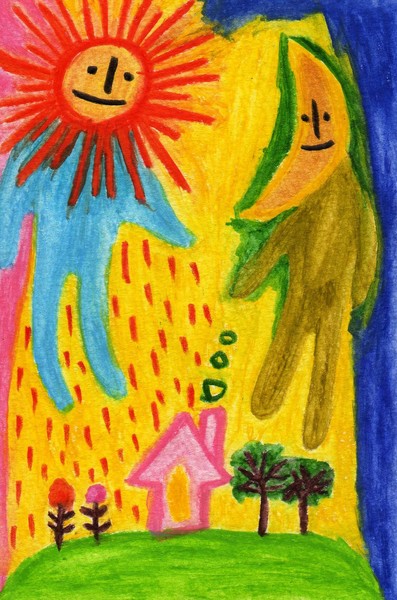 太陽と月