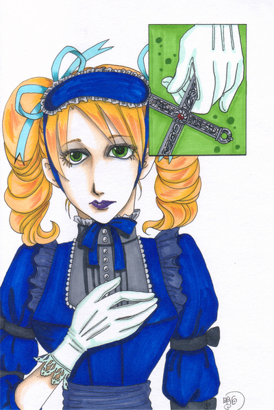 Blue lady